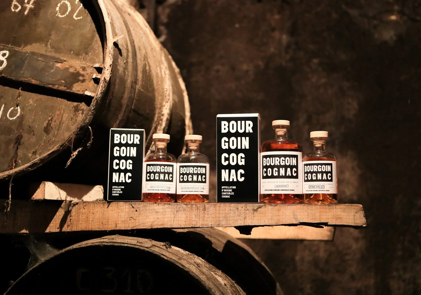 Bourgoin Cognac bottle detail